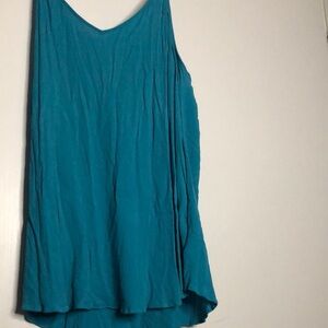 Torrid Blue Asymmetrical Tank Top